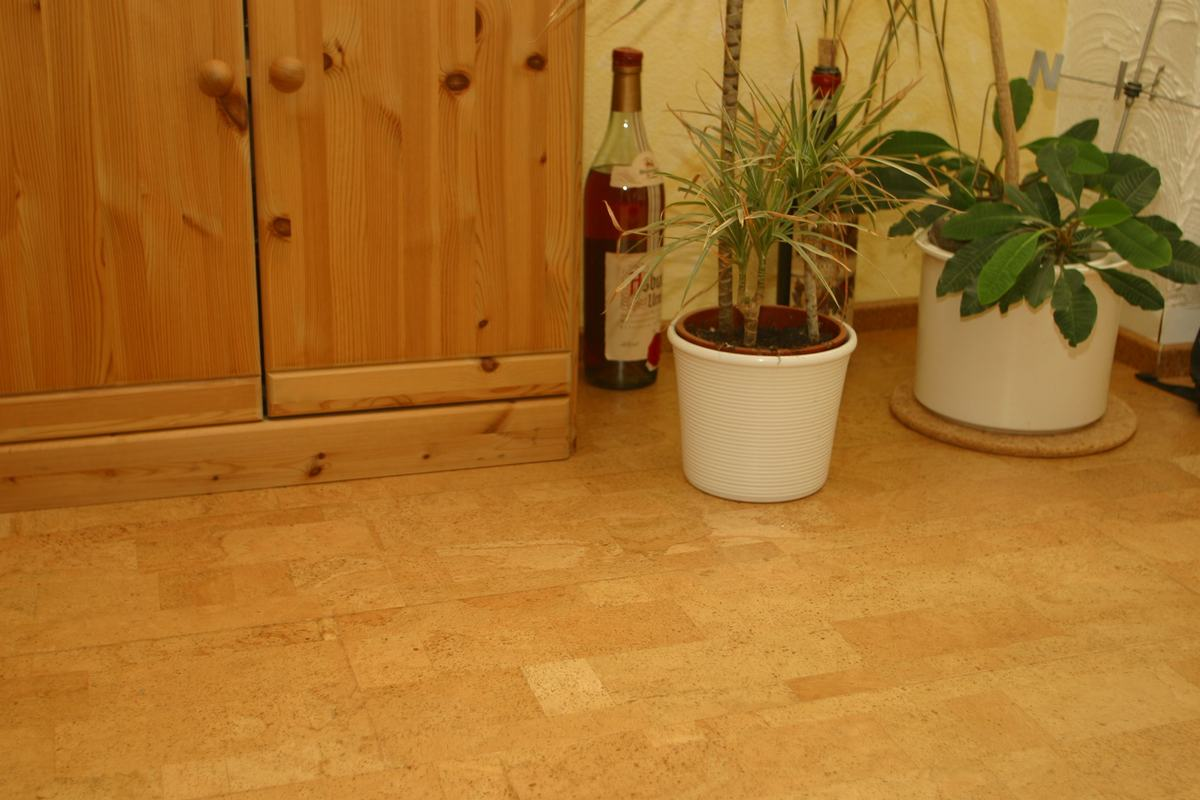 Wohnzimmer 03 Pedras 1 Platte Natur_1200 – Korkboden Referenz von Naturo Bodenbeläge