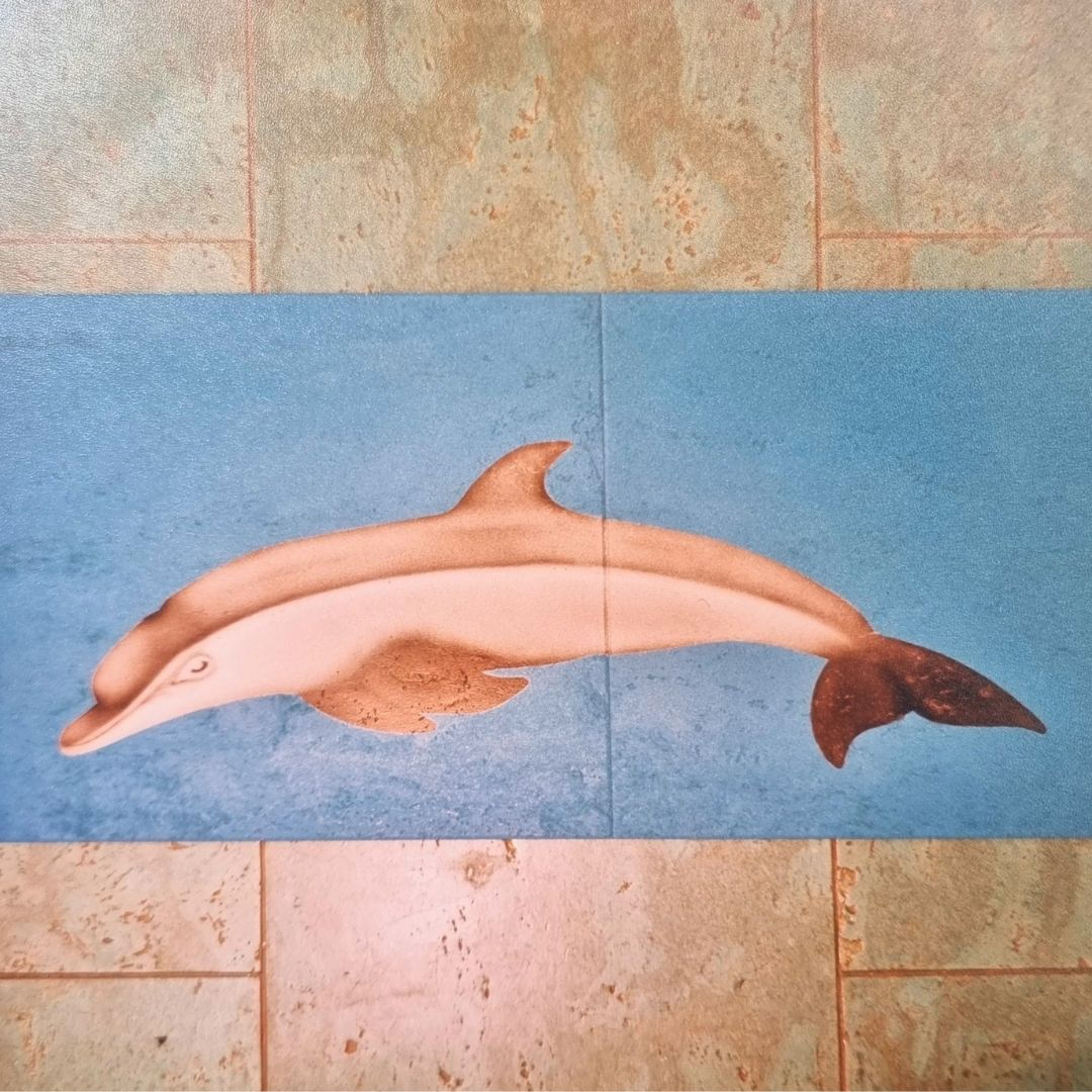 Malerei auf Kork – Motiv: Delfin
