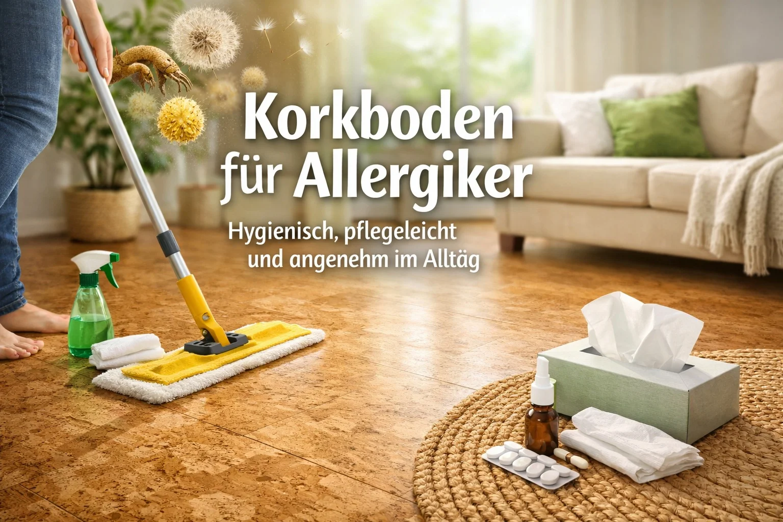Korkboden für Allergiker – hygienisch, pflegeleicht und angenehm im Alltag