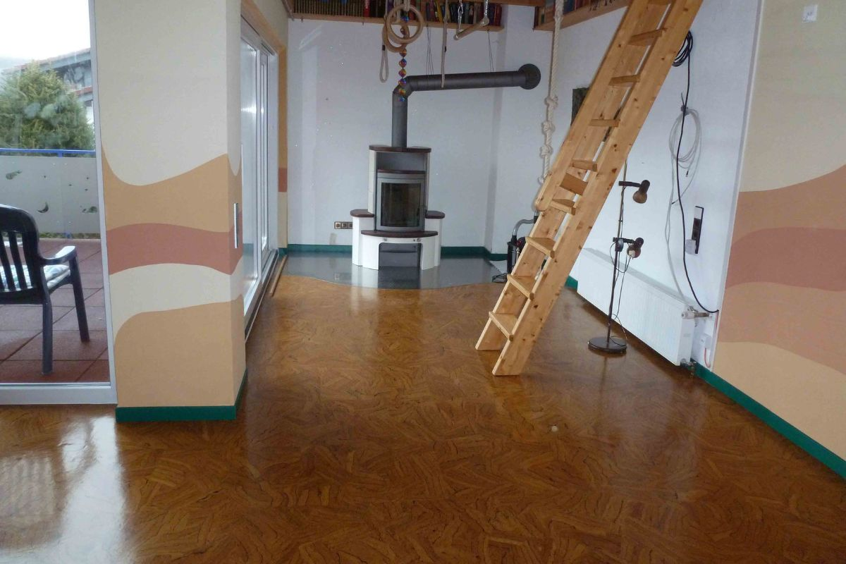 Naturkork / Classic Kork im Wohn- und Turnzimmer